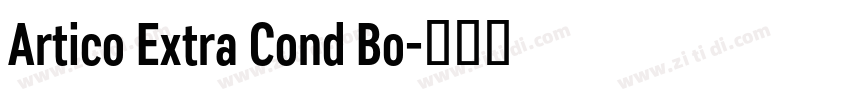 Artico Extra Cond Bo字体转换